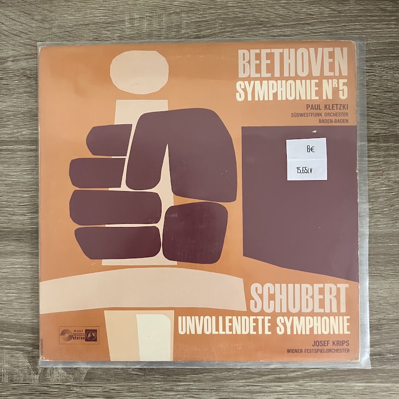 Schubert  Beethoven – Wiener Festspielorchester , Dirigent Josef Krips  Südwestfunkorchester , Dirigent Paul Kletzki – Symphonie In H-Moll (Unvollendete)  Fünfte Symphonie In C-Moll